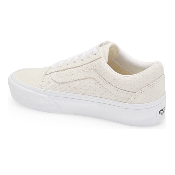 NIB Vans Platform Old Skool Suede in cream size: 9 - Picture 2 of 7